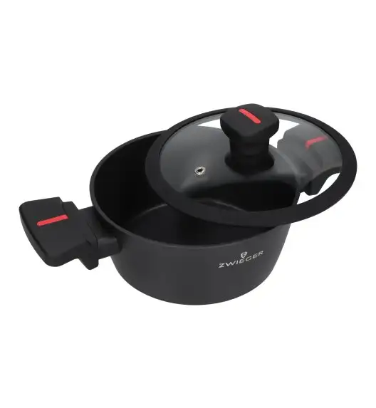 ZWIEGER RED LINE Garnek 1,8 L z pokrywką 18 cm / powłoka TitanEX