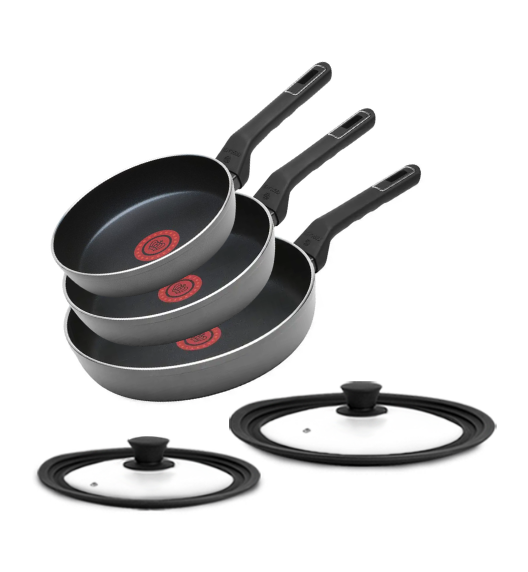 GERLACH AMBIENTE ThermoCoat KOMPLET PATELNIA 20, 24, 28 cm + pokrywki 3w1