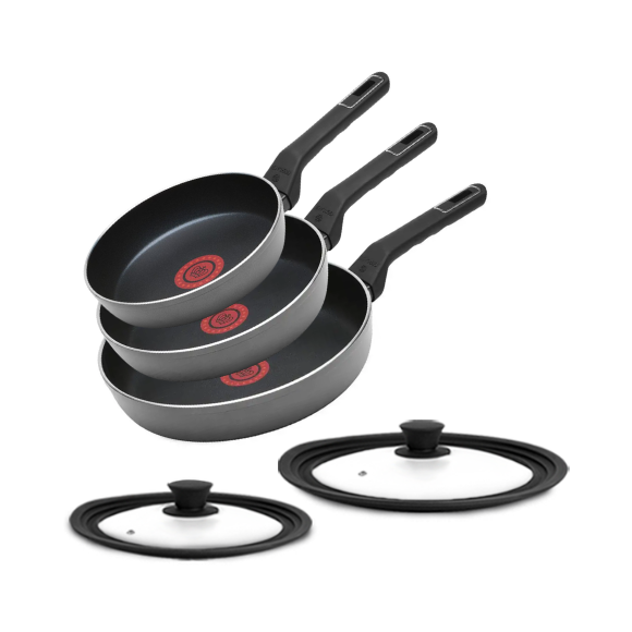 GERLACH AMBIENTE ThermoCoat KOMPLET PATELNIA 20, 24, 28 cm + pokrywki 3w1