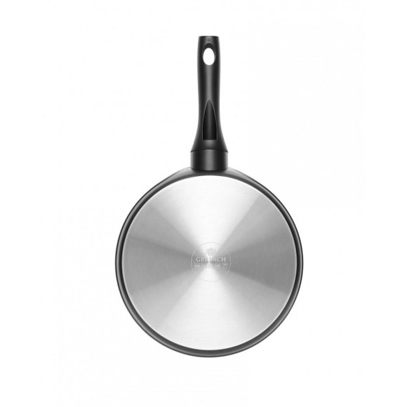 GERLACH AMBIENTE Komplet Garnki z pokrywkami 10 el + Patelnie Granitex 20, 24, 28 cm + patelnia naleśnikowa 25 cm + Brytfanna 32 cm / stal nierdzewna / indukcja