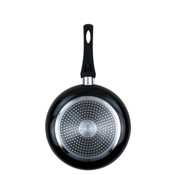 GERLACH AMBIENTE Komplet Garnki z pokrywkami 10 el + Patelnie Initial 20, 24, 28 cm  + patelnia naleśnikowa 26 cm / stal nierdzewna / indukcja