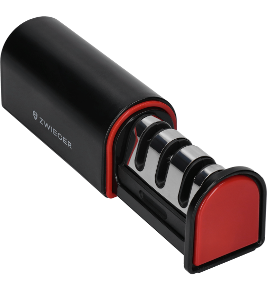 ZWIEGER RED LINE Ostrzałka do noży / 3-slotowa / wysuwana