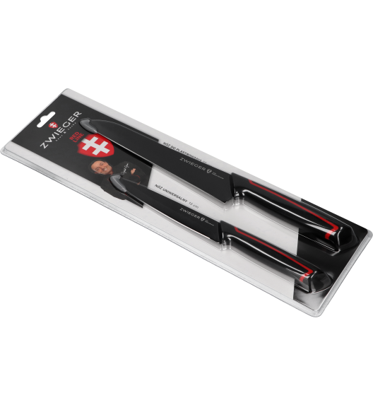 ZWIEGER RED LINE Zestaw noży 2 el / nóż do plastrowania + nóż uniwersalny