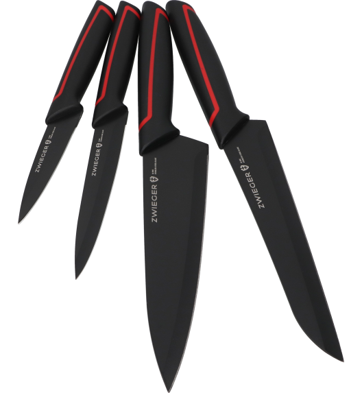 ZWIEGER RED LINE Zestaw noży 2 el / nóż szefa kuchni + nóż do warzyw i owoców