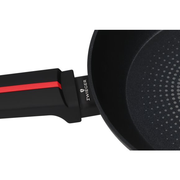 ZWIEGER RED LINE Patelnia 20 cm + Pokrywka szklana / powłoka TitanEX