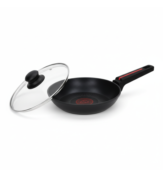 ZWIEGER RED LINE Patelnia 20 cm + Pokrywka szklana TADAR / powłoka TitanEX