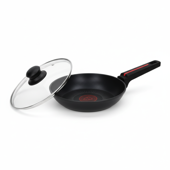 ZWIEGER RED LINE Patelnia 20 cm + Pokrywka szklana TADAR / powłoka TitanEX