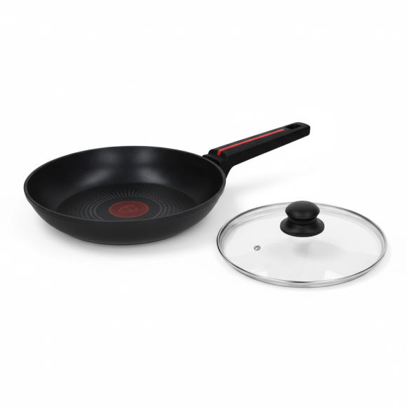 ZWIEGER RED LINE Patelnia 24 cm + Pokrywka szklana TADAR / powłoka TitanEX