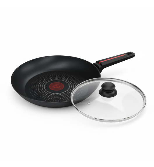 ZWIEGER RED LINE Patelnia 28 cm + Pokrywka szklana TADAR / powłoka TitanEX