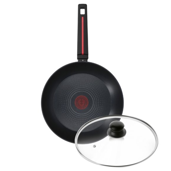 ZWIEGER RED LINE Patelnia 28 cm + pokrywka szklana / powłoka nieprzywierająca TitanEX