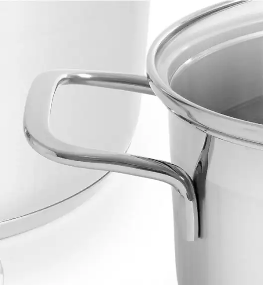 GERLACH BRAVA Komplet Garnki z pokrywkami 8 el + garnek 7 l + 10 l Gerlach Ambiente