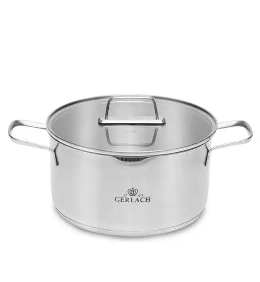 GERLACH AMBIENTE Komplet garnków z pokrywkami 8 el. / stal nierdzewna