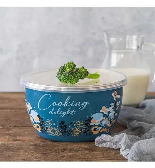 METALAC COOKING DELIGHT Pojemnik 1,7 l z plastikową pokrywką 16 cm / emalia