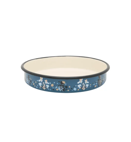 METALAC COOKING DELIGHT Naczynie do zapiekania forma do pieczenia 28 cm okrągła / emalia