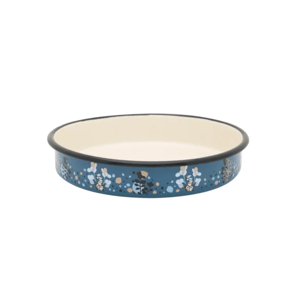 METALAC COOKING DELIGHT Naczynie do zapiekania forma do pieczenia 28 cm okrągła / emalia