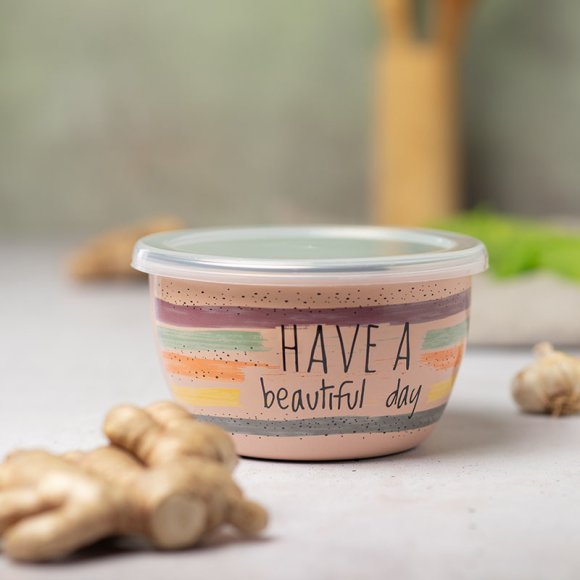 METALAC HaBD Pojemnik 1,1 l z pokrywką 14 cm / emalia