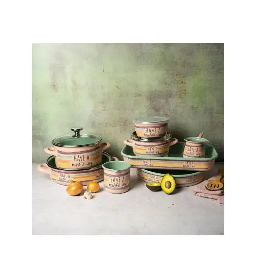 METALAC HaBD Kubek 800 ml z dziubkiem 10 cm / emalia