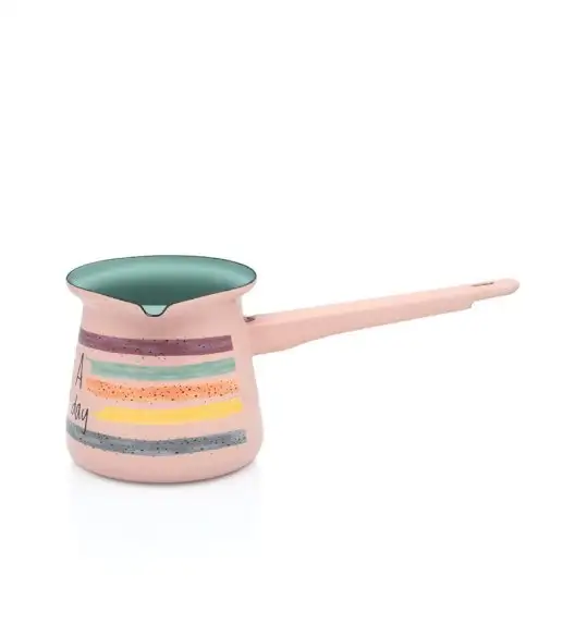 METALAC HaBD Klasyczny dzbanek do kawy tygielek z raczką 400 ml / emalia