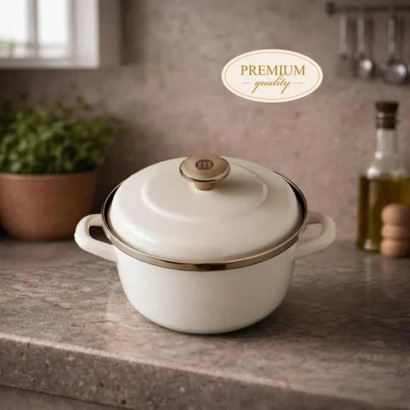 METALAC MAXIMUS PLUS Garnek 3 l z pokrywką 20 cm / emalia