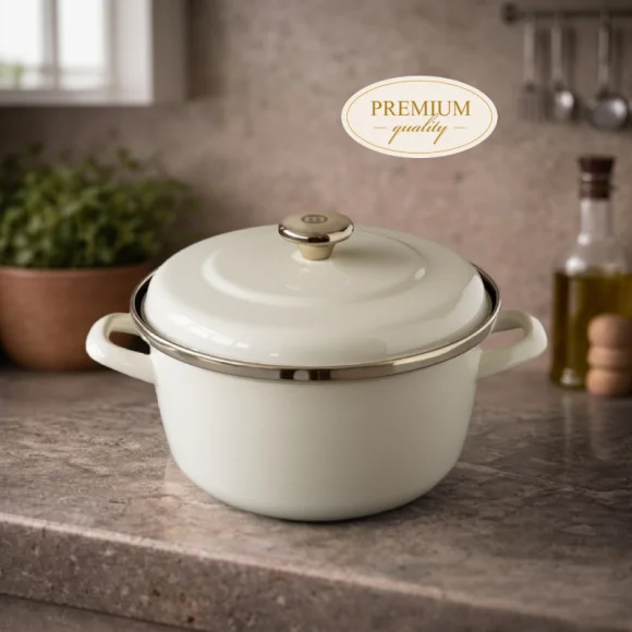 METALAC MAXIMUS PLUS Garnek 5,4 l z pokrywką 24 cm / emalia