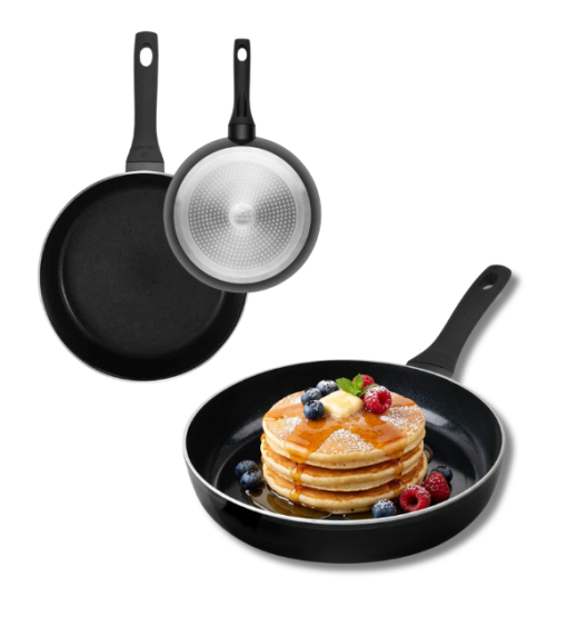 GERLACH BRAVA Komplet Garnki z pokrywkami 8 el + patelnie Gerlach Harmony Classic 20, 24, 28 cm + pokrywki szklane 