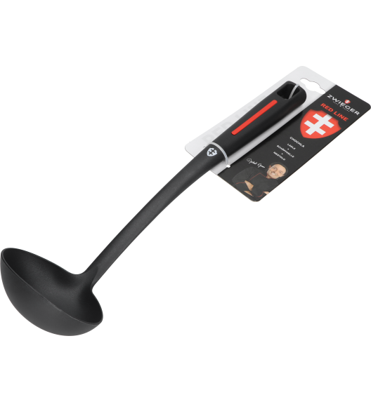 ZWIEGER RED LINE Komplet przyborów 5 el / Chochla + Łopatka + Łyżka + Podbierak + Obieraczka pozioma / tworzywo sztuczne