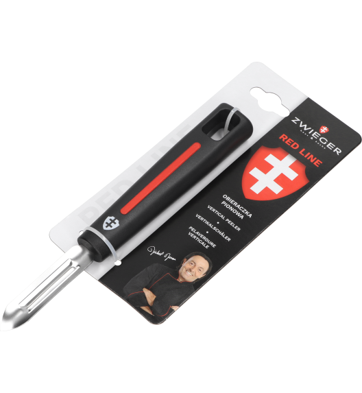 ZWIEGER RED LINE Komplet przyborów 5 el / Chochla + Łopatka + Łyżka + Podbierak + Obieraczka pionowa / tworzywo sztuczne