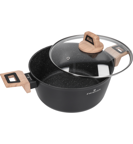 ZWIEGER LAVENA Garnek 4,5 L z pokrywką 24 cm / indukcja / powłoka PFLUON