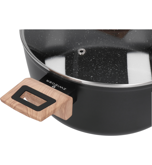 ZWIEGER LAVENA Garnek 4,5 L z pokrywką 24 cm / indukcja / powłoka PFLUON