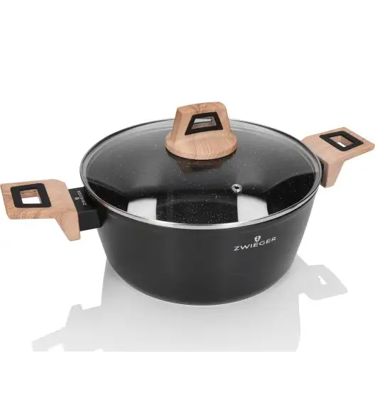 ZWIEGER LAVENA Garnek 4,5 L z pokrywką 24 cm / indukcja / powłoka PFLUON