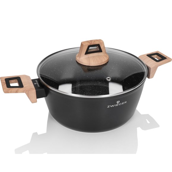ZWIEGER LAVENA Garnek 4,5 L z pokrywką 24 cm / indukcja / powłoka PFLUON