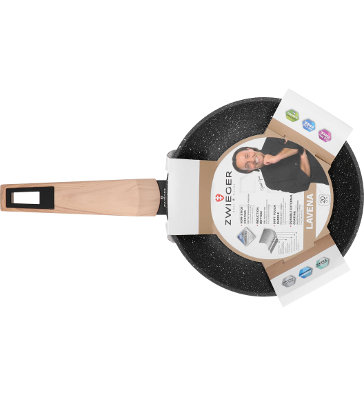 ZWIEGER LAVENA Patelnia 20 cm / indukcja / powłoka PFLUON