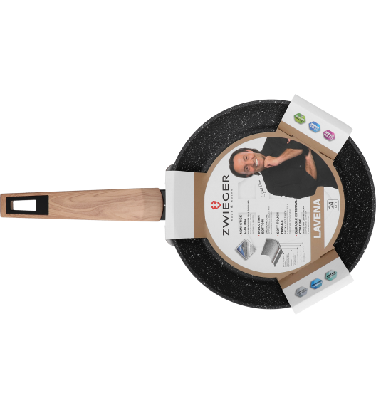 ZWIEGER LAVENA Patelnia 24 cm / indukcja / powłoka PFLUON