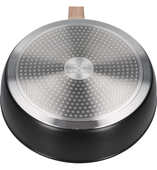 ZWIEGER LAVENA Patelnia głęboka 28 cm z pokrywką / indukcja / powłoka PFLUON