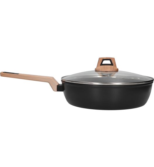 ZWIEGER LAVENA Patelnia głęboka 28 cm z pokrywką / indukcja / powłoka PFLUON