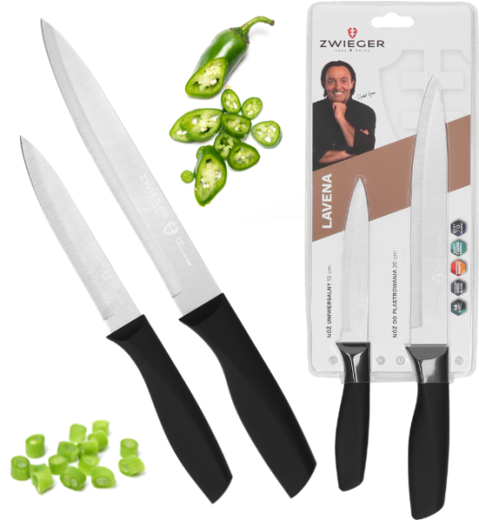 ZWIEGER LAVENA Zestaw noży 2 el / nóż do plastrowania 20 cm + nóż uniwersalny 12 cm