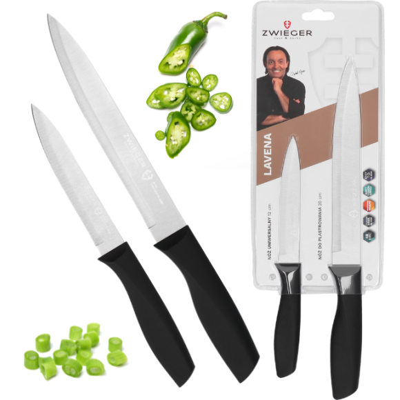 ZWIEGER LAVENA Zestaw noży 2 el / nóż do plastrowania 20 cm + nóż uniwersalny 12 cm