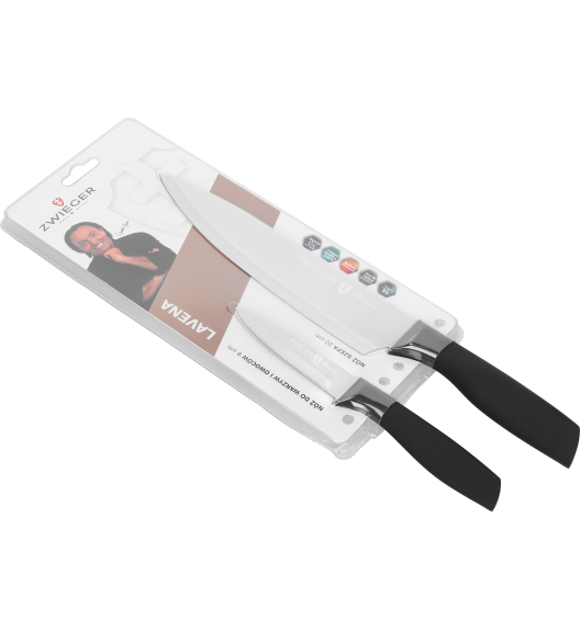 ZWIEGER LAVENA Zestaw noży 2 el / nóż szefa kuchni 20 cm + nóż do warzyw i owoców 9 cm