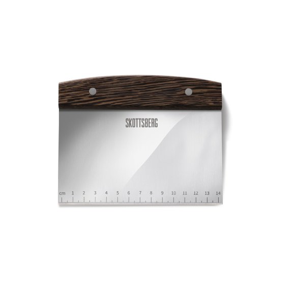 SKOTTSBERG Skrobak do czyszczenia i krojenia z miarką / drewniany uchwyt