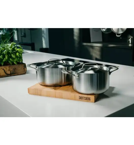 SKOTTSBERG STAINLESS STEEL Garnek 3,3 l z pokrywką 20 cm