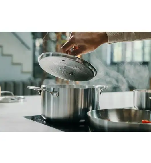 SKOTTSBERG STAINLESS STEEL Garnek 4,75 l z pokrywką 24 cm / stal nierdzewna