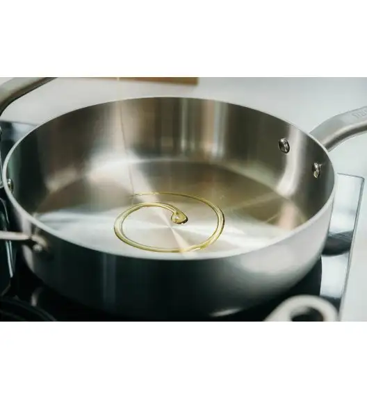 SKOTTSBERG STAINLESS STEEL Patelnia głęboka z pokrywką 28 cm / stal nierdzewna