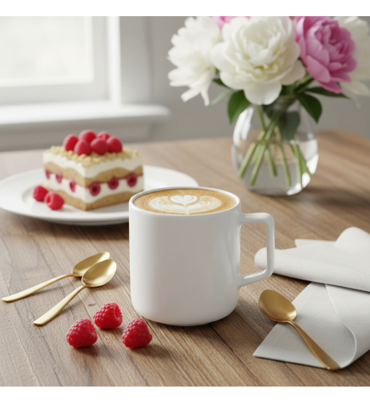 LUBIANA ANKARA Kubek 400 ml x 12 sztuk | biała porcelana luz