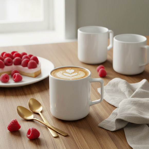 LUBIANA ANKARA Kubek 400 ml x 12 sztuk | biała porcelana luz