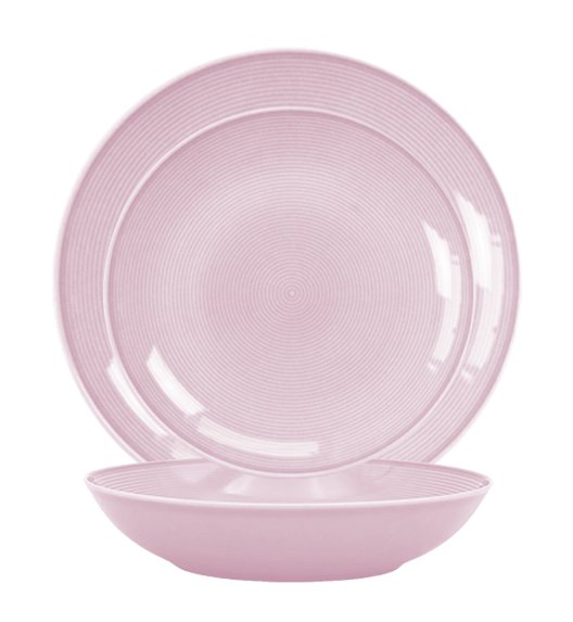 LUBIANA ETO MODERN K7 OPK Serwis obiadowy 72 el / 24 os / różowy / porcelana ręcznie malowana