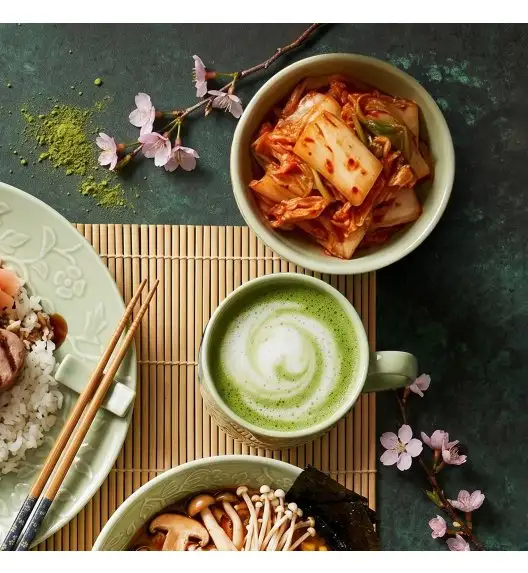 LUBIANA HANAMI KD LIMONKOWY Miska 16 cm x 12 sztuk / zdobiona porcelana luz