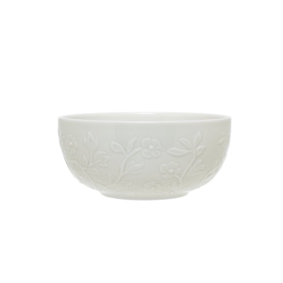 LUBIANA HANAMI KE KREMOWY Miska 16 cm x 12 sztuk / zdobiona porcelana luz