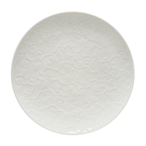 LUBIANA HANAMI KE KREMOWY Serwis obiadowy z kubkiem 24 el 6 os / zdobiona porcelana luz