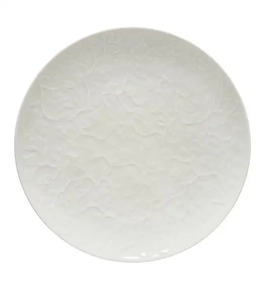 LUBIANA HANAMI KE KREMOWY Serwis obiadowy z kubkiem 48 el 12 os / zdobiona porcelana luz