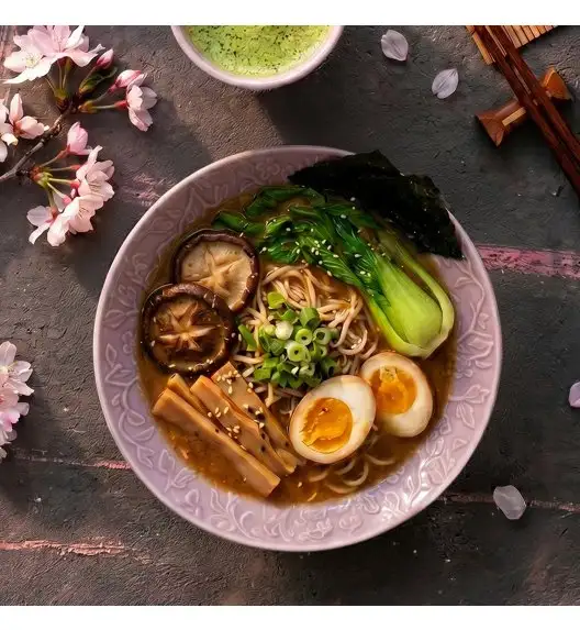 LUBIANA HANAMI KR LAWENDA Serwis obiadowy 24 el 6 os / zdobiona porcelana luz